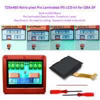 Kit LCD rétro-éclairé V5 pré-laminé 3.0 pouces 720x480 pour console Gameboy Advance SP