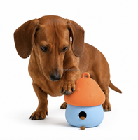 VaryWell Mushroom Dog Gifts Pet Puzzle Toy Dog Treat Dispensing Food Ball for Dog Playing Training Slow Feeder Bowls