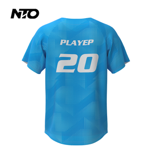 قميص بيسبول كلاسيكي للرجال بأكمام قصيرة - ملابس بيسبول للبالغين بالجملة مع طباعة رقمية للشعار والاسم - Product Image 3