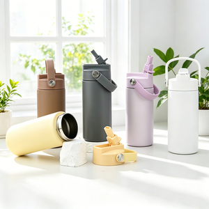 Custom Modern Leak-Proof Children's 14oz BPA Free Eco-Friendly Stainless Steel Vacuum Insulated Sports Water Bottle Kids - Product Image 1