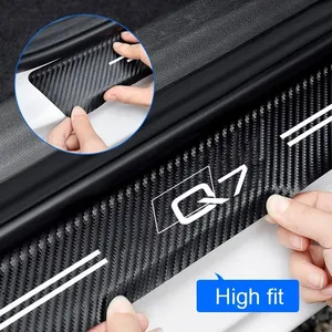 Película Protectora de Parachoques Trasero y Umbral de Fibra de Carbono DM, Adhesivos Antiarañazos e Impermeables para Automóviles con Adhesivo 3M4229P para Audi Q7 - Product Image 4