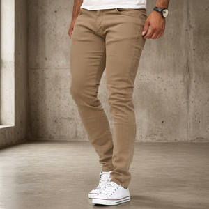 Pantalones de pana rectos para hombre, multicolor, con cremallera, elásticos, de algodón, informales, de cintura media, con 5 bolsillos, ¡Gran oferta! - Product Image 2
