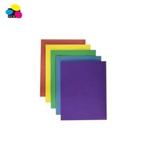 Carpeta de Presentación de Papel Ecológica de Tres Colores con Dos Bolsillos, Tamaño Carta, con Espacio para Tarjetas de Presentación y Logotipo Personalizado