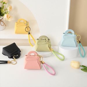 Multi-Purpose Keychain Coin Purse Cute Wallet Key Chain PU Leather Anti-Loss Small <b>Bag</b> Keyring for Earphone Earring Ring - Product Image 5