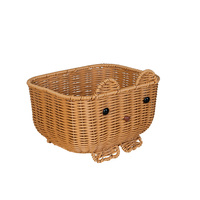 Ecologische moderne plastic rotan handgeweven multifunctionele opbergmand in dierenvorm voor thuisopbergen & -organisatie