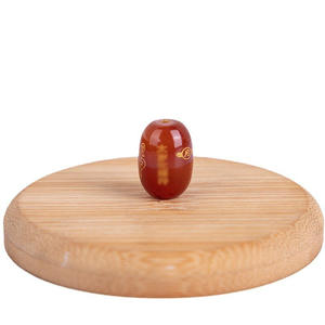 Lot d'usine direct Agate rouge <span class=keywords><strong>Ping</strong></span> Fu perles de baril Agate noire Solution de repassage Taisui Fu Layuan bijoux à bricoler soi-même perles de pierre - Product Image 5