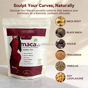 Konsentrat Potensi Tinggi 30 Sachet Akar Maca Alami Maca Hitam Aguaje Fenugreek Tribulus Isoflavon Kedelai Maca Plus Teh Herbal - Product Image 3