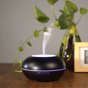 WELLNESS, máquina de aromaterapia de atomización ultrasónica silenciosa de grano de madera personalizada, humidificador de aceites esenciales, difusor de Aroma eléctrico - Product Image 5