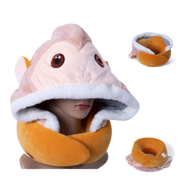 Compact Travel Pillow Memory Foam Adjustable U Shape Soft Neck Support Pain Relief Winter Office Airplane Customizable Massage