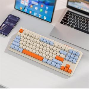 M87 BT Clavier de jeu 2.4G Dual Mode Connection PBT Ball Cap Rainbow Light Convient aux PC portables et <span class=keywords><strong>Mac</strong></span> - Product Image 4