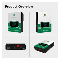 Onduleur solaire hybride SUMRY SGE 6.5KW/12KW 220V/230V IP21 Monophasé 60Hz 48VDC MPPT Onde Sinusoïdale Pure avec WiFi Intégré et Fonctionnalité Parallèle