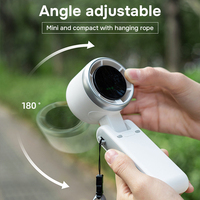 Ventilador de Techo Comercial Publicitario Holográfico 3D, Ventilador Centrífugo de Plástico para Celular, Color Rosa, 6000 CFM