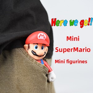 Figurine Luigi en caoutchouc <span class=keywords><strong>avec</strong></span> revêtement caoutchouté, thème de <span class=keywords><strong>film</strong></span> et de série télévisée, décoration de gâteau, modèle de jouet pour les sexes unis, à partir de 14 ans - Product Image 2