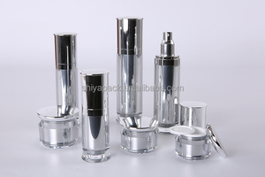 Hình Dạng Mới 30Ml <span class=keywords><strong>50Ml</strong></span> 80Ml 120Ml Chai Lotion Và 15G 30G 50G Lọ Kem Nhựa Chăm sóc Da Bao Bì Bộ - Product Image 3