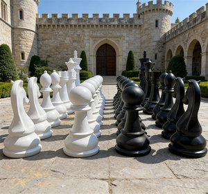 <span class=keywords><strong>Scacchi</strong></span> in Resina Personalizzabili Moderni e Minimalisti, Scultura Artistica Premium <span class=keywords><strong>a</strong></span> <span class=keywords><strong>Tema</strong></span> Festa per Collezione ed Esposizione - Product Image 3