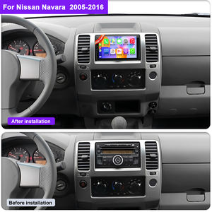 วิทยุติดรถยนต์ระบบสัมผัสสำหรับ Nissan Navara ปี 2005-2016 รองรับ Wireless Carplay และ Android Auto แบบพกพา ขายส่ง - Product Image 1