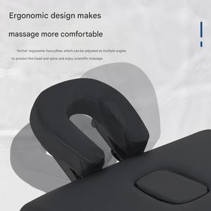 Table de massage professionnelle pliable haute performance, portable et réglable en PU - Product Image 2