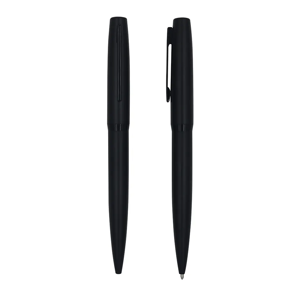 Classic Promotional Metal Ball point pens black blue ink custom pen for school and office