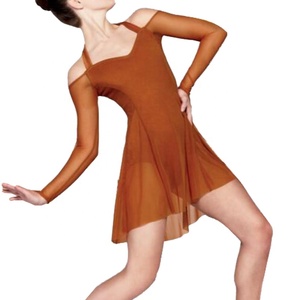 MiDee <span class=keywords><strong>2023</strong></span> nouvelle robe en maille lyrique élégante licou cou danse justaucorps fille enfant vêtements de danse femme robes de danse courtes pour les femmes - Product Image 2