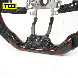 Volant de course en fibre de carbone véritable TDD LED pour Honda Civic, personnalisable - Product Image 4