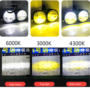 Luz antiniebla LED de colores triples de 90W redonda de 3 pulgadas para <span class=keywords><strong>Ford</strong></span> Jeep Toyota Honda Nissan Suzuki Subaru Mitsubishi - Product Image 2