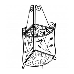 Outdoor indoor Metal Corner Plant Stand <span class=keywords><strong>2</strong></span> tier flower pot shelf - Product Image 3