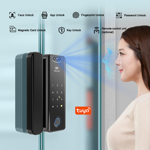 SPACE | Smart Glass Door Lock With Face Recognition Fingerprint Passcode Mobile App And Card Unlocking Mode - View #5