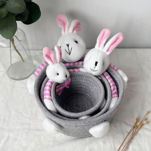 <span class=keywords><strong>Cesta</strong></span> <span class=keywords><strong>de</strong></span> Regalo Hecha a Mano para la Búsqueda <span class=keywords><strong>de</strong></span> Huevos <span class=keywords><strong>de</strong></span> Pascua, <span class=keywords><strong>Cesta</strong></span> <span class=keywords><strong>de</strong></span> Regalo Personalizada, Adornos Navideños para el Hogar, Cestas <span class=keywords><strong>de</strong></span> Almacenamiento Anidadas con Conejito <span class=keywords><strong>de</strong></span> Pascua - Product Image 2