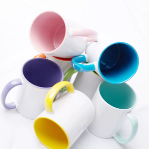 Tazas de Café de Cerámica con Interior de Color Sublimado, Blancas de 11 oz, con Logotipo Personalizado - Product Image 5