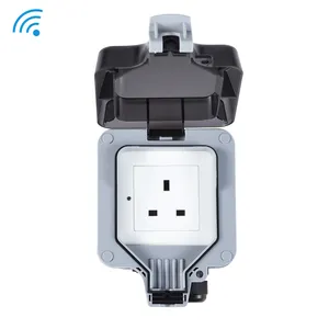 220V dc power socket with waterproof cover outdoor socket waterproof power meter wifi