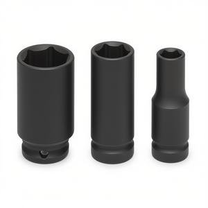 Fervi <b>Impact</b> <b>Socket</b> Wrench Set 3 Piece Metric Deep Drive Tool Kit - Product Image 2