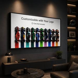 Cornice Metallica <span class=keywords><strong>da</strong></span> Parete per Esposizione Modelli 2026 - Regalo per Ragazzi Appassionati di Auto <span class=keywords><strong>da</strong></span> Corsa e Costruzioni - Product Image 4