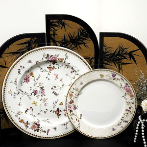 Assiette à dessert en céramique créative, bon marché, style pastoral français, rétro, luxe léger, sud-ouest de la France - Product Image 2