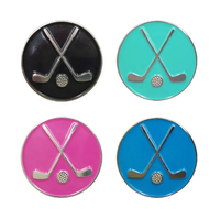 Clip de chapeau de golf de couleur assortie prêt à être expédié avec marqueur de balle pour cadeau de golf