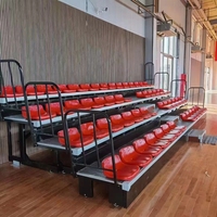 Sièges de tribune personnalisés, fixes, mobiles, pliables, rétractables, en acier et en HDPE, pour le sport/le football