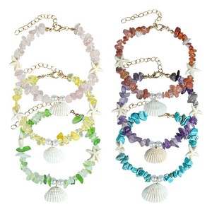 <span class=keywords><strong>Tobillera</strong></span> de Conchas Coloridas Tejidas al Estilo Oceánico, Unisex, para Playa y <span class=keywords><strong>Surf</strong></span>, Venta al Por Mayor - Product Image 5