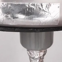 Ruban adhésif étanche simple face en feuille d'aluminium pour sceller les patchs de masquage des tuyaux de conduits de cvc chauds et froids dans la cuisine