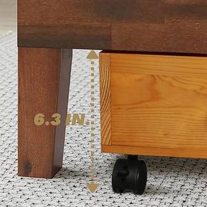 Paquete de 2 cajones de madera maciza para almacenamiento debajo de la <span class=keywords><strong>cama</strong></span> <span class=keywords><strong>con</strong></span> asa para <span class=keywords><strong>cama</strong></span> <span class=keywords><strong>con</strong></span> almacenamiento debajo - Product Image 6