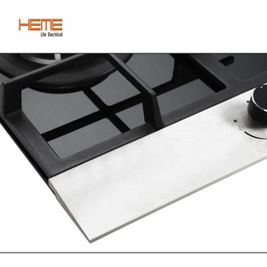 Electrodoméstico de Cocina, Vidrio Templado, 5 Quemadores, Estufa de Gas Integrada con Soporte para Sartenes de Hierro Fundido - Product Image 4