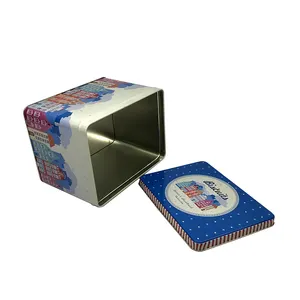 Großhandel chinesischer Lieferant lebensmittel-Klasse Plätzchen Keks große Metallverpackung Zinnbox Bonbon-Zinnplatten-Schachteln