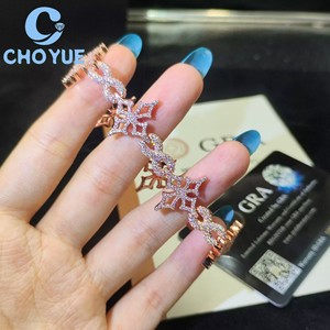 New Arrival 925 Sterling <b>Silver</b> Moissanite Cuban Link Bracelet Cross Bracelet Iced Out Jewelry <b>Men</b> Women Pass Diamond Test - Product Image 1