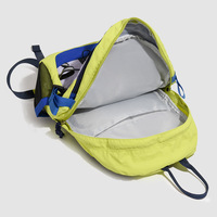 Sac à dos de randonnée unisexe en nylon pour hommes et femmes, sac à dos de jour extérieur color block de moins de 20L avec compartiment pour ordinateur portable de 10 pouces