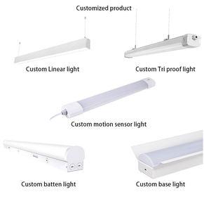 Free Sample OEM/ODM Custom Lamp <b>Led</b> Light Custom Pc Body Warehouse Office Smd2835 <b>Led</b> <b>Tubes</b> <b>Led</b> Customizable BattenLight - Product Image 4