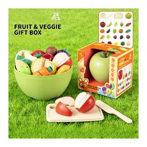 Kids Cooking Toy Set <b>Plastic</b> Fantasy Sci-Fi Theme Pretend <b>Kitchen</b> Food Cutting Fruit Vegetable Role Play Educational Toysrunner - Product Image 4