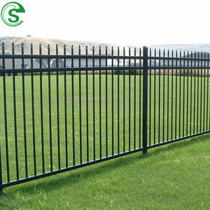 <span class=keywords><strong>Clôture</strong></span> tubulaire extérieure personnalisée de 6 pieds, barrière en acier à piquets, <span class=keywords><strong>clôture</strong></span> en fer forgé avec dessus à piquets pour <span class=keywords><strong>clôture</strong></span> de jardin - Product Image 2