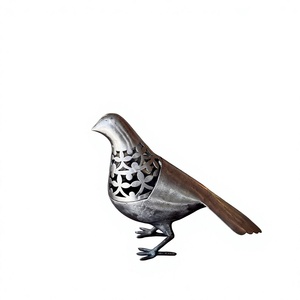 Decorative Metal Bakhoor <b>Burner</b> with Bird Design for Home Fragrance <b>Incense</b> Burning and Luxury Tabletop Home Decor - Product Image 1