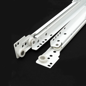 Rail coulissant en acier moderne à deux sections chambre à coucher extérieure appartement hôtel cuisine armoire salle à manger salle de sport monté sur le côté fond de chevet - Product Image 2