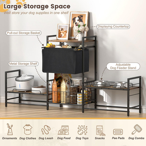 Elegante y Ecológico Soporte Elevado para Comedero de Perro de Acero Inoxidable, Ajustable, para Comida y Agua - Product Image 4