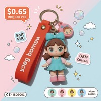 Vente en gros de porte-clés en PVC souple personnalisés en 2D et 3D, porte-clés en plastique tridimensionnel, modèles de personnages de dessins animés mignons