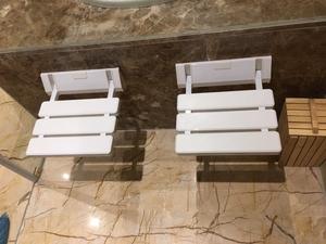 Wall Mounted Light Weight Foldable Chair ABS Bathroom Bath <strong>Shower</strong> Seat - Product Image 6